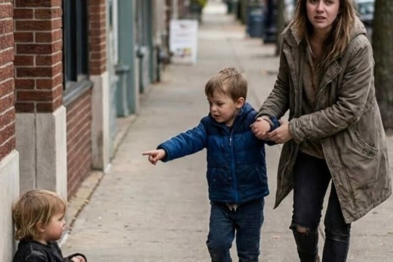 „Mama … ich erinnere mich an ihn“, sagte der Sohn und zeigte auf das Straßenkind. „Er war mit mir in deinem Bauch.“