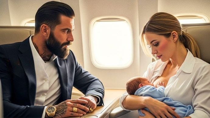 Das Baby des Mafia-Bosses hörte im Flugzeug nicht auf zu weinen – bis eine alleinerziehende Mutter das Undenkbare tat.