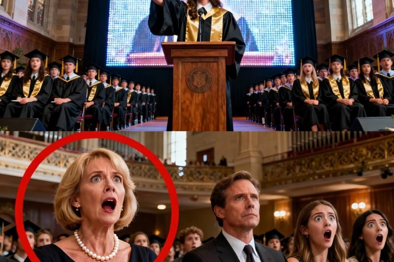 Meine Eltern bestanden darauf, dass meine Schwester an meiner Stelle auf die Bühne ging und den Jahrgangsbestenpreis entgegennahm. Als ich mich weigerte, platzte mein Vater heraus: „Wir haben deine Ausbildung bezahlt, du undankbares Mädchen!“ Ich lächelte, trat zur Seite und sagte nur: „Dann schau zu.“ Was dann auf der Bühne geschah, lehrte sie eine Lektion, die sie nie vergessen würden.