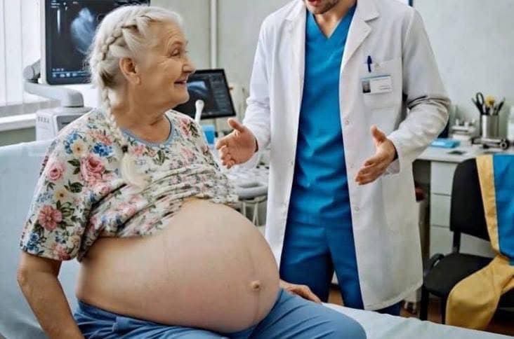 Eine 66-jährige Frau kam zum Gynäkologen und behauptete, sie sei im neunten Monat schwanger — doch als der Arzt sie untersuchte, war er entsetzt über das, was er sah. 😨😱