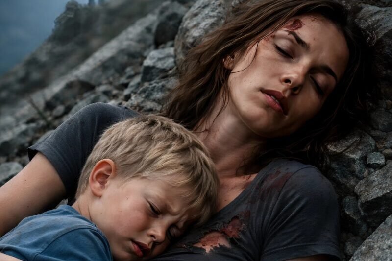 Meine Eltern stießen mich und meinen sechsjährigen Sohn von einer Klippe: Während ich versuchte zu begreifen, was geschah, flüsterte mein Sohn leise: „Weine nicht, Mama, stell dich tot, bis sie weg sind“ ?N