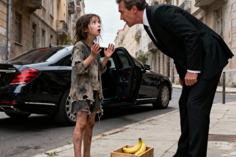 Ein 6-jähriges Mädchen verkauft Bananen, um ihre schwer kranke und sterbende Mutter zu retten. Ein Milliardär kommt vorbei und tut etwas Unerwartetes.