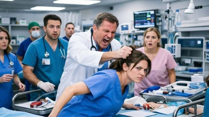 Der Chefarzt riss ihr an den Haaren – was die „stille Krankenschwester“ dann tat, verblüffte die gesamte Notaufnahme.