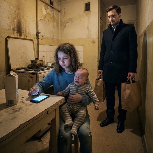 Ein zwölfjähriges Mädchen schrieb ihrer Tante eine SMS und bat um Geld, um Milch für ihren kleinen Bruder zu kaufen – doch die Nachricht erreichte versehentlich einen Millionär, und seine Entscheidung veränderte ihr Leben