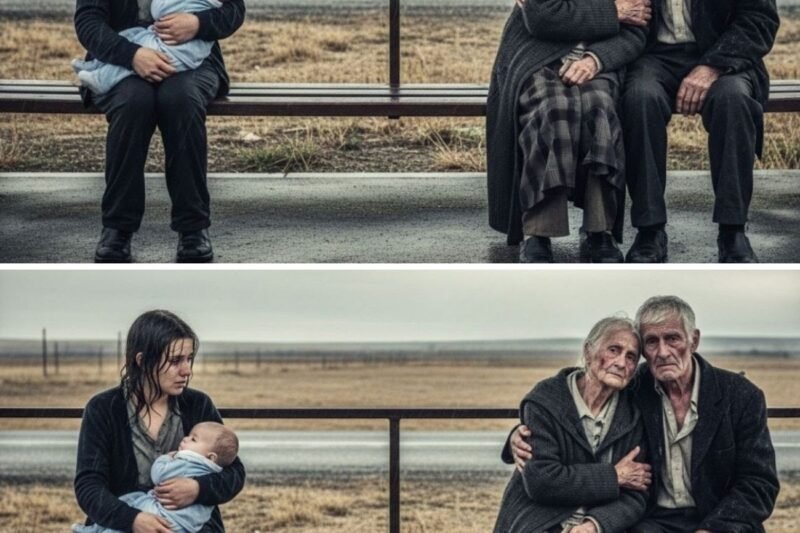 Eine alleinerziehende Mutter findet ein älteres Ehepaar, das an einer Bushaltestelle verlassen wurde, und ihre Geste berührt alle