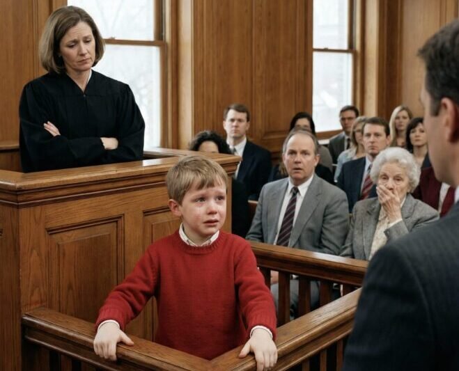 Mein adoptierter Sohn sprach kein einziges Wort – bis der Richter ihm diese Frage stellte. Seine Worte hüllten den Gerichtssaal in tödliche Stille.