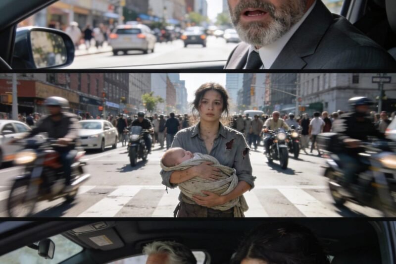 Ich sah meine Tochter auf der Straße betteln, während sie ihr Baby trug …