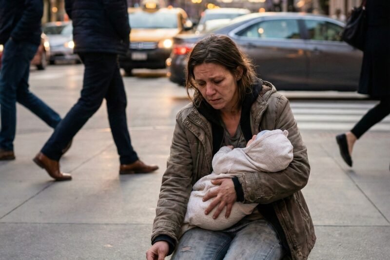 Ich sah meine Tochter mit ihrem Baby auf der Straße betteln… Sie erzählte mir, ihr Mann hätte… Als ich an der roten Ampel hielt, sah ich meine Tochter betteln und Münzen zählen, während sie ihr Baby im Arm hielt.10 min read