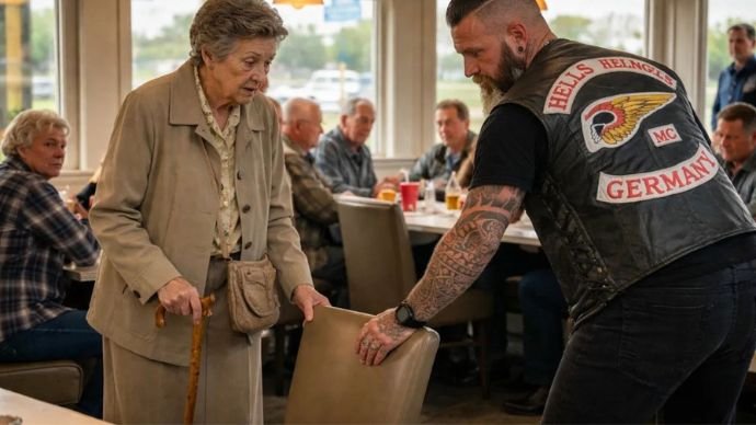 Darf ich mich zu Ihnen setzen?‘ fragte die 80-Jährige einen Hells Angel – ihre Worte schockierten.