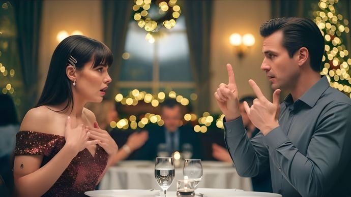 Kollegen verkuppelten ihn spaßeshalber mit einer gehörlosen Frau – doch als er anfing, in Gebärdensprache zu sprechen,…