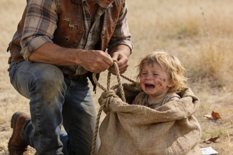 Sie warfen ein kleines Mädchen in einen Bach, um es sterben zu lassen – doch ein trauernder Cowboy hörte ein Wort, das alles veränderte …2 min read