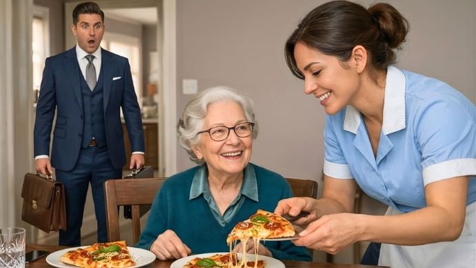 Millionär täuschte Reise vor: Was er zwischen dem Dienstmädchen und seiner Mutter sah, schockierte ihn.