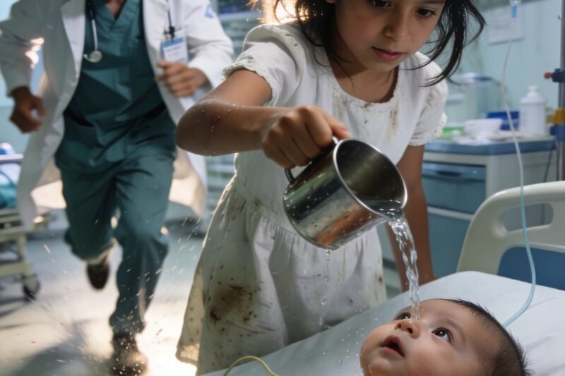 Der Sohn des Millionärs war erst fünf Tage alt… aber ein armes Mädchen besprengte ihn mit Weihwasser und…