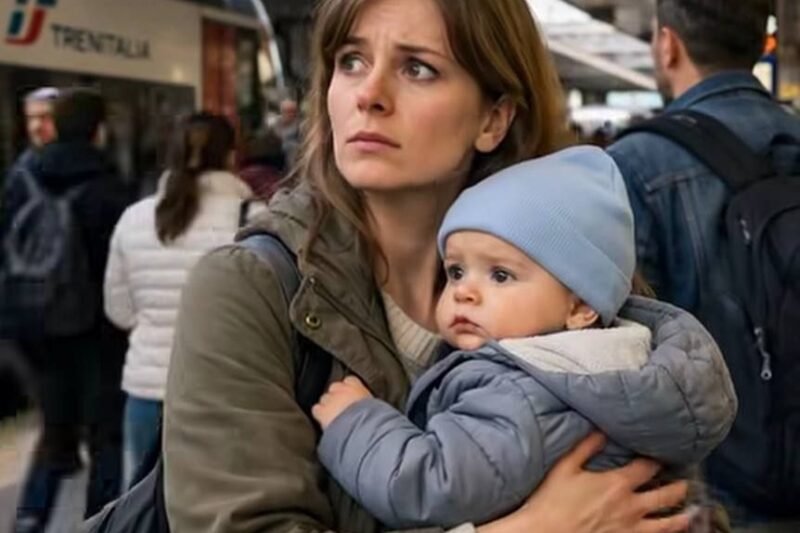Eine Mutter ließ ihr Baby bei einem Fremden am Bahnhof zurück und sagte: „Ich bin gleich wieder da.“ Und dann verschwand es….