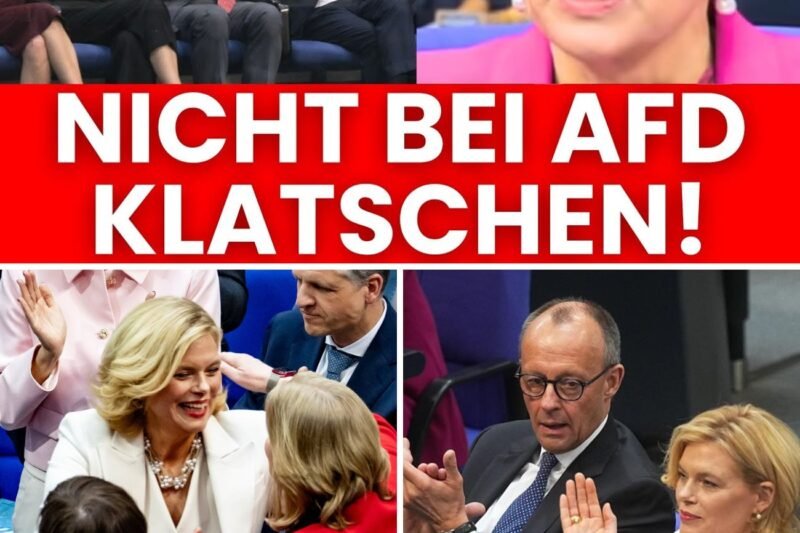 💥 Skandal im Bundestag! ALLE Besucher stehen auf und klatschen für die AfD – Klöckner schaltet sich sofort ein! Was passierte im Hintergrund