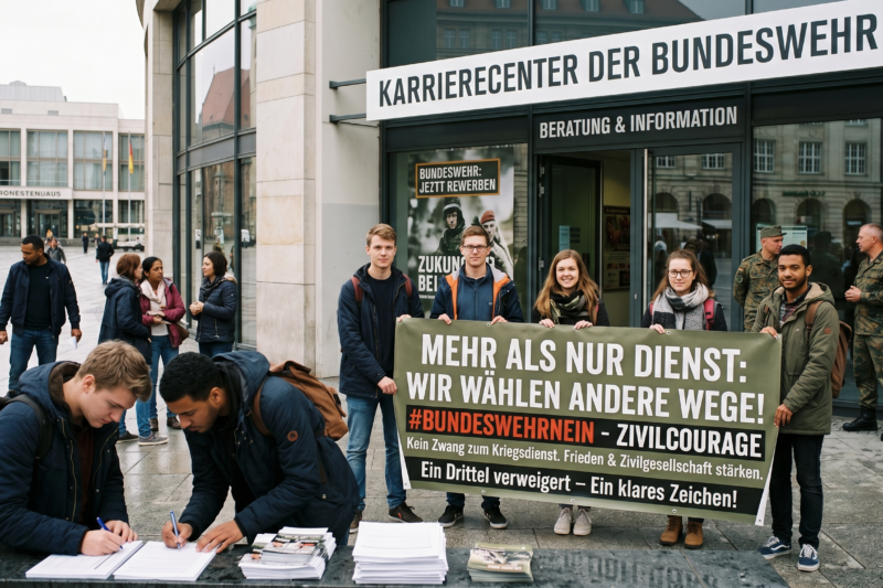 Immer mehr Deutsche verweigern den Militärdienst.
