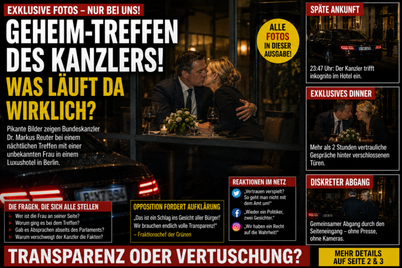 GEHEIM-TREFFEN DES KANZLERS?