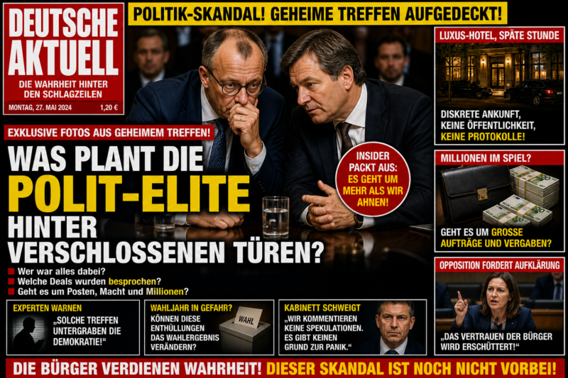 POLIT-SKANDAL! GEHEIME TREFFEN SORGEN FÜR AUFREGUNG!