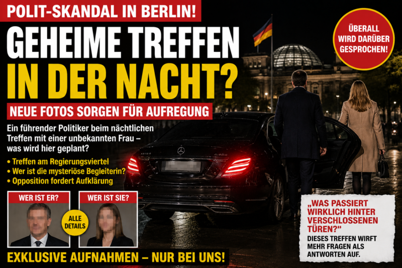 SKANDAL IN BERLIN? Geheimes Treffen sorgt für politische Aufregung