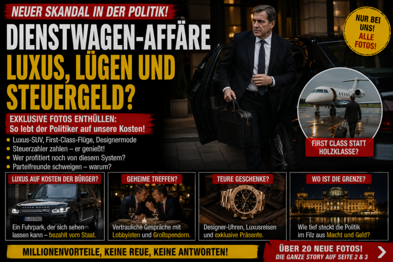 LUXUS-AFFÄRE ERSCHÜTTERT DIE POLITIK!