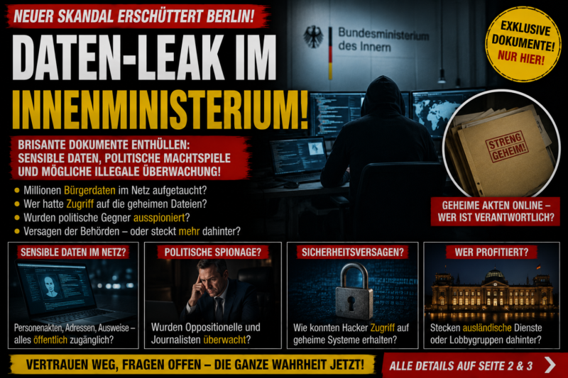 DATEN-SKANDAL ERSCHÜTTERT DEUTSCHLAND!