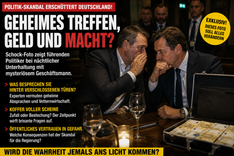 POLITIK-SKANDAL ERSCHÜTTERT DEUTSCHLAND!