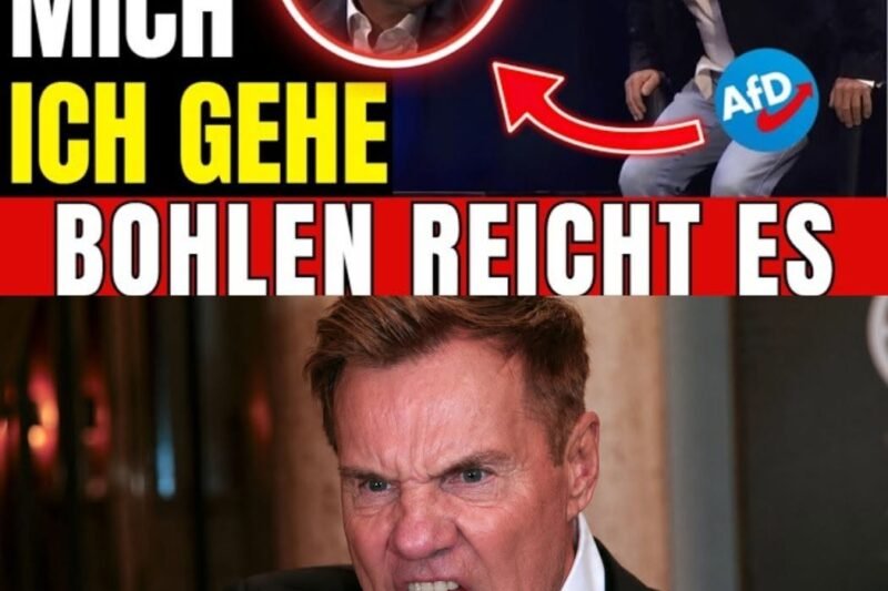 BOHLEN ZÜNDET DIE BOMBE: „Warum wählen so viele die AfD?“ – Interview explodiert live!