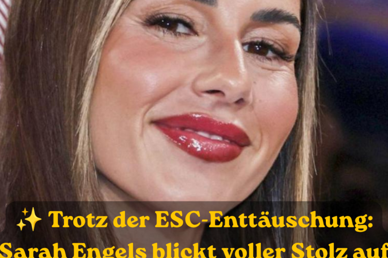 Trotz Pleite: Sarah Engels blickt positiv auf den ESC zurück